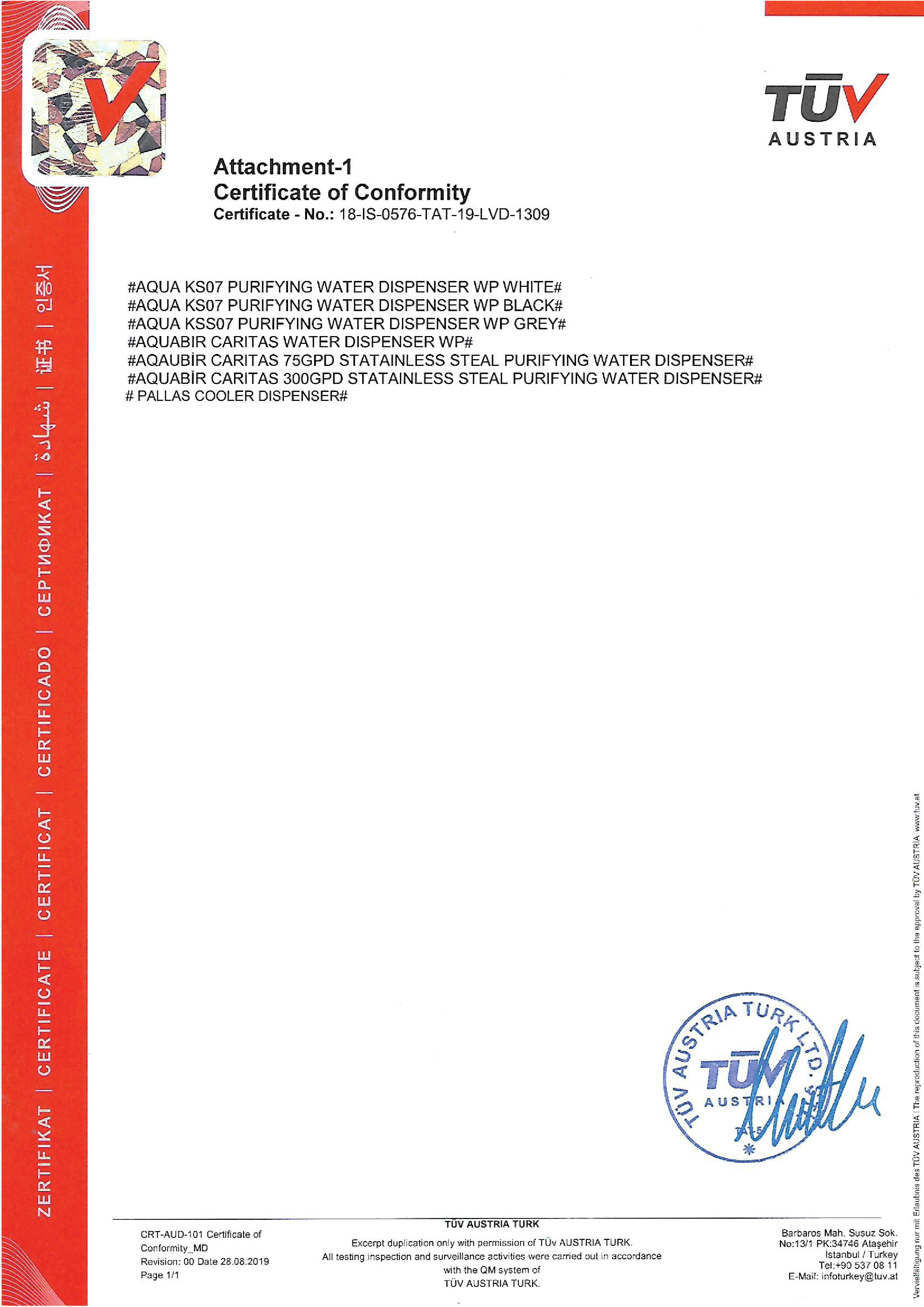 Marmara Arıtma sertifika 4